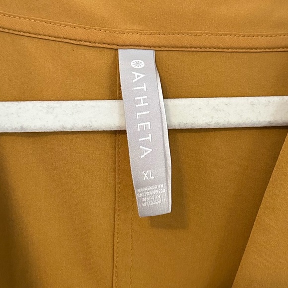 Athleta Marlow Gold Yellow Romper Size Extra Large - Picture 10 of 12